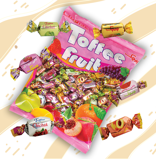 تافی میوه ای پاکت 900گرمی